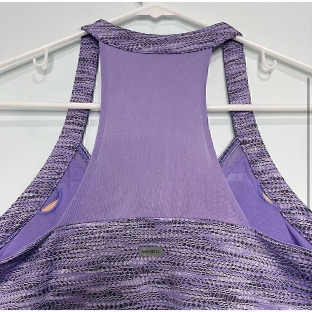 Mondetta Athletic Racerback Dress Purple Womens Sz Medium Built in Bra MPG - Picture 5 of 11